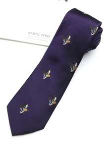 1 chiếc cà vạt in hình động vật unisex, phù hợp cho các dịp thường ngày, dạo phố, dự tiệc và công sở. - Nhiều màu - Xem 8