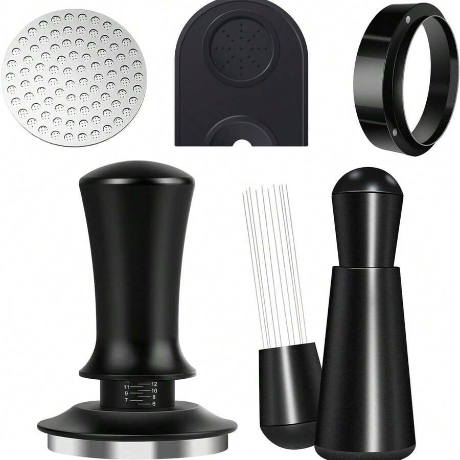 Italian Coffee Set, 51/53/58mm Tamper, Portafilter, Coffee Funnel, Espresso Coffee Accessories - Multicolor - View 1