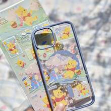 Hình dán hoạt hình Winnie the Pooh màu vàng dễ thương, chính hãng Disney, họa tiết dập nổi 3D, dùng được cho điện thoại, laptop, sổ tay, bình nước, đa năng. - màu đen - Xem 4