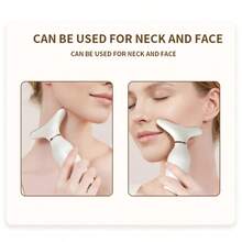 Masseur de cou et de visage portable rechargeable, 7 modes d'éclairage, 3 réglages de vitesse, masseur compact pour la maison et les voyages pour les femmes, cadeau parfait - Multicolore - Voir 6