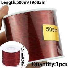 1 Roll Korean Colorful Flat Beading Thread, For Handmade DIY Jewelry Making - Flat Line - View 19