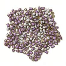 Set de 50 piezas de accesorios metálicos vintage, turquesa ovalada de estilo mixto, decoraciones de uñas inspiradas en el palacio, joyería de uñas DIY, gemas de uñas, suministros de manicura - Dorado - Ver 17