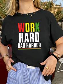 Dam-T-shirts - Svart - Visa 1