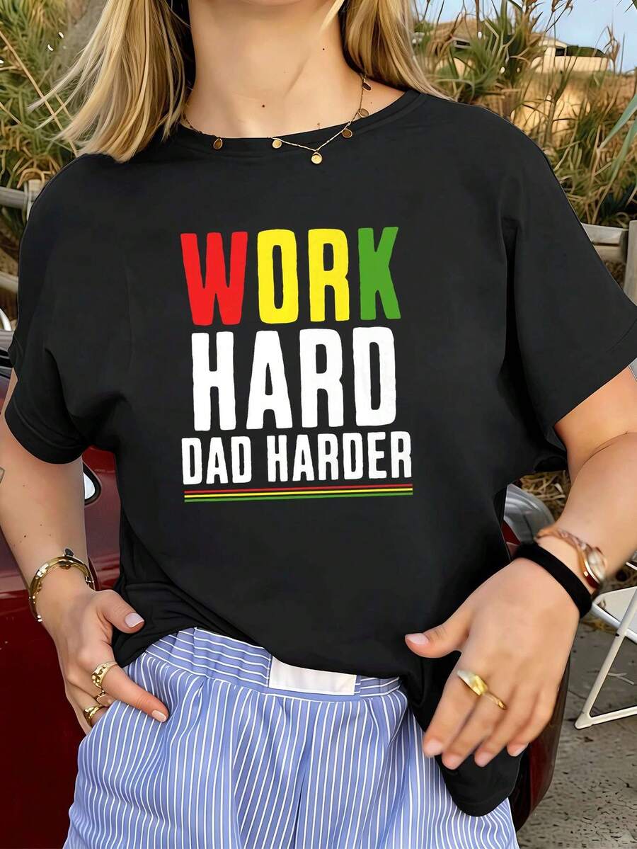 Dam-T-shirts - Svart - Visa 1