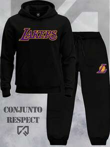 Basketball Team Sweatshirt Set - The King Lake Show Playoff - Black - View 1