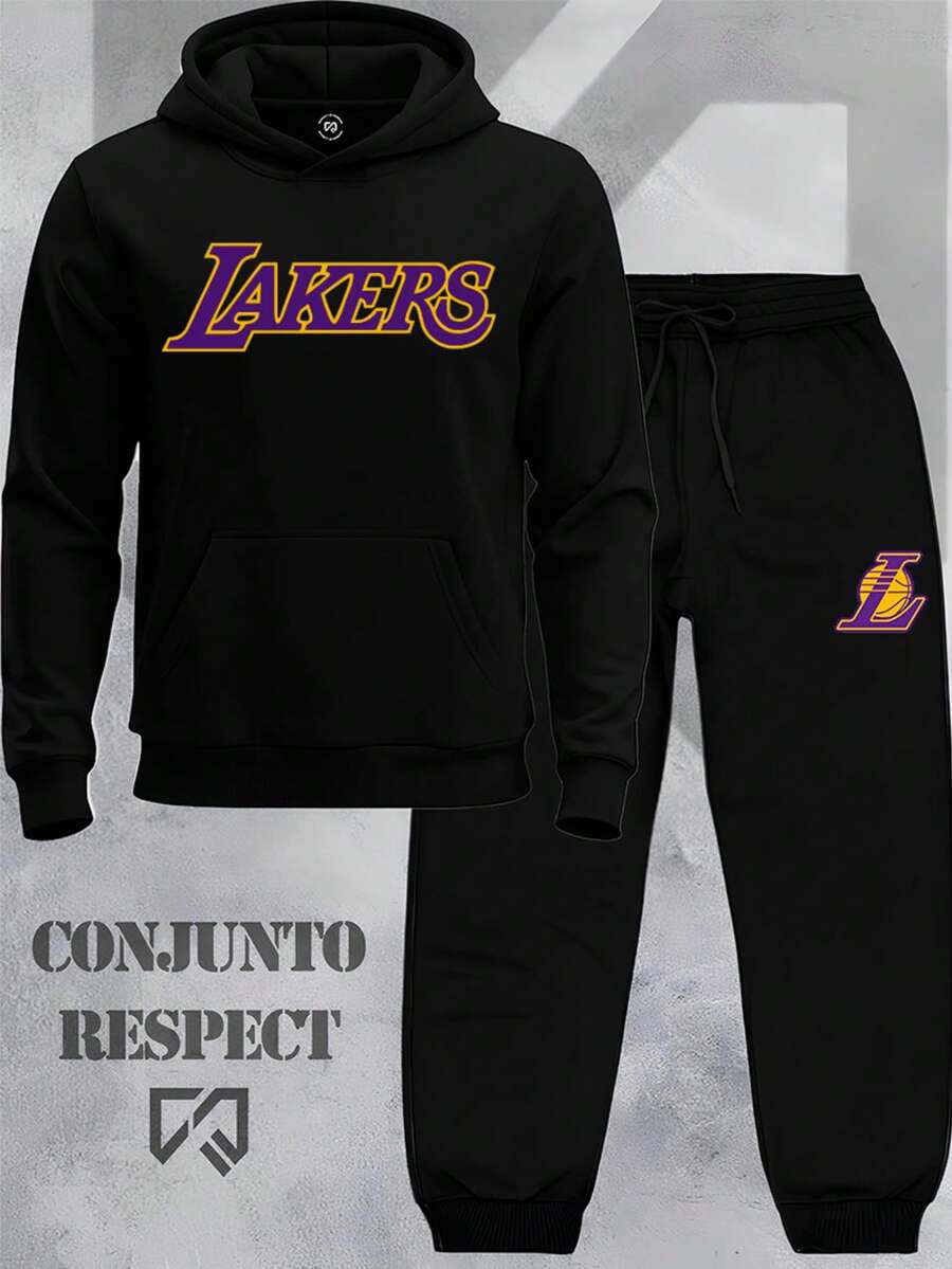 Basketball Team Sweatshirt Set - The King Lake Show Playoff - Black - View 1