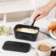 High Quality PP Material Butter Container, Suitable For Refrigerator Storage, Easy To Clean, Ideal For Hotels, Homes And Restaurants. Butter Container, Food Storage Box, Plate And Butter Dish With Lid. - View 8