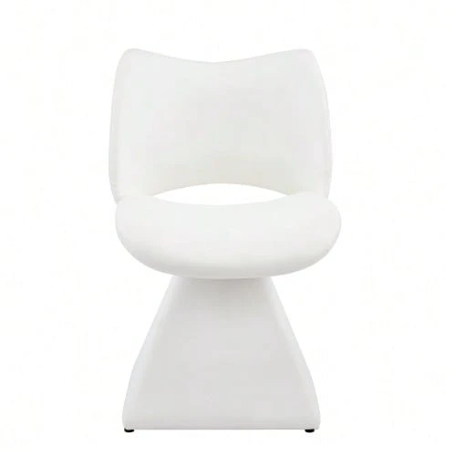 Comfortable Swivel Chair In Black, Modern High-Back Chair Made Of Synthetic Leather, Ideal For Dining Rooms, Home Offices And Living Rooms. - 白色 - 查看 1