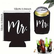 Set de 2 cubiertas para latas, decoraciones de boda, despedida de soltera, fiesta en la playa/al aire libre, decoraciones para celebración de la novia - Ver 2