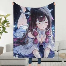 Impact Blanket Throw Super Cosy Genshin Columbina Living Room Sofa Couch Childish Birthday Gifts - B - Xem 7