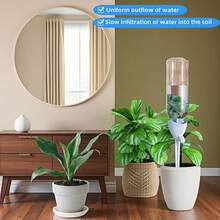 Automatic Watering Device, Suitable For Indoor And Outdoor Potted Plants, Adjustable Drip Irrigation Device With Valve, Fits 28-30mm Bottle Mouth, Automatic Watering System - Multicolor - View 9