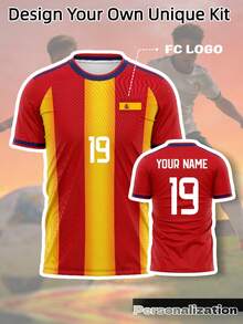 Custom Spain Special Edition Soccer Jersey Shirt, 2026 Soccer Sports Red Summer - Red - View 1