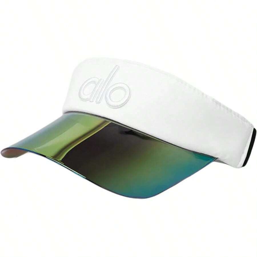 Alo Yoga High-Performance Sweat-Wicking Polyester Sun Hat With Sun Visor Design, Adjustable Buckle, Unisex And Couple Style. - 白色 - 查看 1