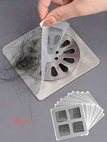 50pcs Disposable Drain Anti-Clogging Filters, Disposable Shower And Bathtub Hair Collectors, Easy-To-Install Drain Filter Stickers, Kitchen Sinks And Laundry Room Disposable Drain Covers That Effectively Clog Hair And Prevent Insects - Multicolor - View 14
