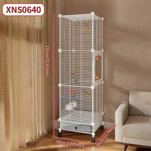 Multi-Layer Bird Cage With Rollers And Removable Tray, Suitable For Tiger Parrots/Cockatiel, Small Bird Cage With Side Door For Easy Cleaning - Assembly Type - View 4
