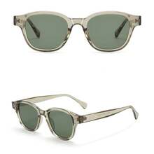 Stylish Anti-Glare And Dust-Proof Glasses, A Universal Fashion Accessory For Both Men And Women. Clear And Durable, Suitable For All Seasons. Suitable As A Gift.Perfect For Street Photography And Events, Casual Glasses|Unique Glasses|Lightweight Glasses - SZ3213(C4透灰框黑灰片) - 查看 4
