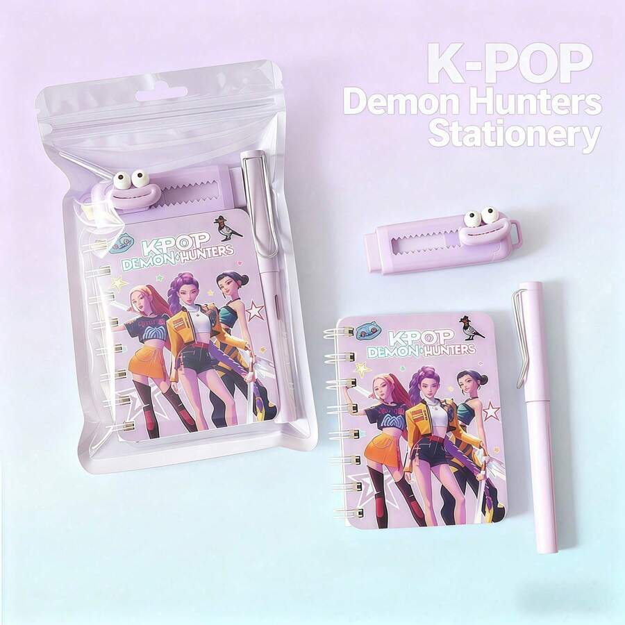 Bộ văn phòng phẩm nhóm nhạc nữ K-Pop, đồ dùng học tập thiết thực, quà tặng khuyến khích, quà sinh nhật, quà tặng K-POP. - Nhiều màu - Xem 1