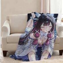 Impact Blanket Throw Super Cosy Genshin Columbina Living Room Sofa Couch Childish Birthday Gifts - B - Xem 2