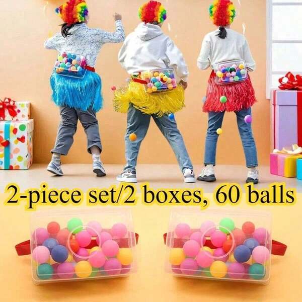 2-Piece Set, Shaking Swing Balls Game, Shake Ball Box Game Props, Fun Family Game, Outdoors Games And Indoors Games, Wedding Anniversary Party Supplies, Birthday Party Supplies, Summer Holiday Party Supplies, Theme Party Decorations Valentine's Day, Valentines Wedd,Everyday Activities And Holidays