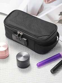 1pc Odor-Proof Bag, Password Lock, Tobacco Pouch, Smoking Tool Storage Bag, Portable Lockable Pipe Bag - Multicolor - View 5