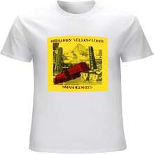 Red T-Shirt With Punk Band, White Color - 白色 - 查看 2