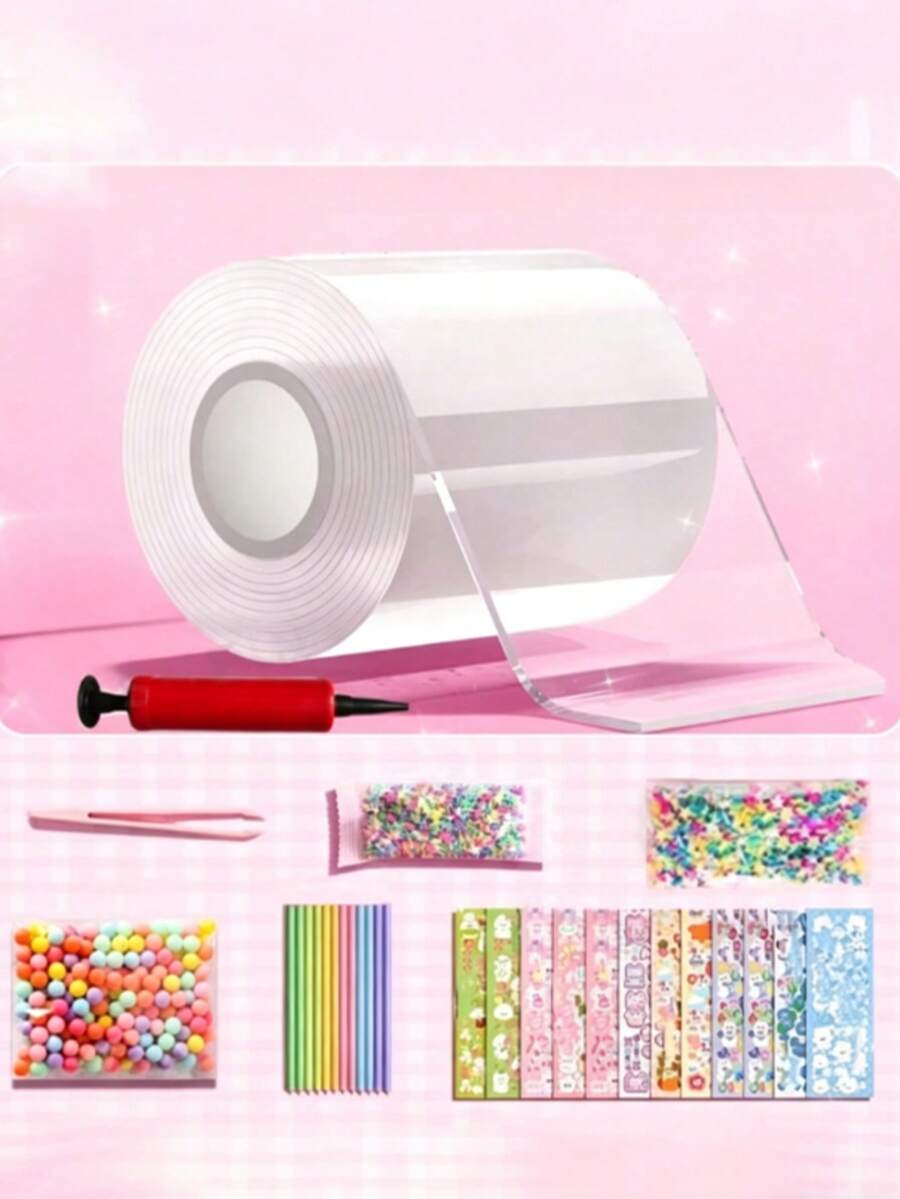 1 Set Colorful Nano Putty DIY Stress Relief Squeezing Toy, Random Color - Clear - View 1