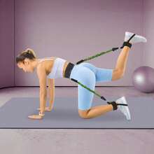Vertical Jump Trainer Leg Strength Resistance Bands Set, Jump Resistance Band, Leg Resistance Bands For Strength - Black - View 6