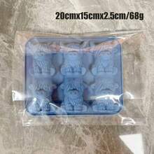 1个/2个迷你奶牛造型模具，可重复使用的可爱3D奶牛硅胶冰格，6个格子，适用于威士忌、饮料、派对、酒吧、生日、聚会和送礼，非常适合朋友和牛奶爱好者（6个格子） - 彩色 - 查看 14