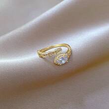 1pc Snake Shaped Adjustable Ring Jewelry, Versatile Luxury Elegant Minimalist Design Jewelry Gift - Snake Ring - View 4