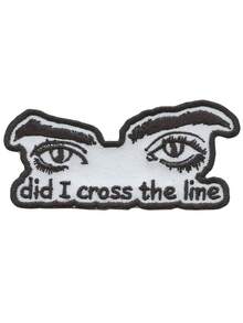 1 miếng vá thêu hình mắt ca sĩ nhạc pop "Did I Cross The Line" (1 cái) để ủi lên quần áo. - Nhiều màu - Xem 6