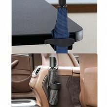 Conjunto de 2 ganchos universais para guarda-chuva para carro, ganchos para pendurar no interior do carro, ganchos para encosto de banco, suporte para porta-malas, organizadores de armazenamento para carro. - 2 - Ver 6