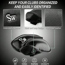 12pcs Golf Club Covers, Made Of PU Material, Golf Club Protective Sleeves, Suitable For Most Golf Clubs, Ideal For Golfers - Multicolor - View 4