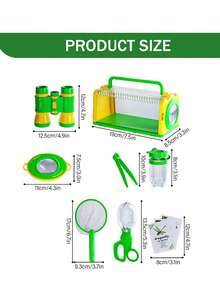Children's Outdoor Insect Observation Cage & Capture Set, Multi-Functional Insect Catcher Kit, Suitable For Outdoor Exploration, Nature Adventure Toy For 3-8 Years Old Boys & Girls, Great Gift For Young Nature Lovers - Multicolor - View 8