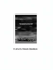 1pc Frameless Racing Car Poster, Fashionable Racing Car Wall Art Decor Suitable For Bedroom, Dorm, Living Room, Back To School Gift, Poster - Racing - View 11
