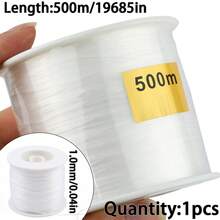1 Roll Korean Colorful Flat Beading Thread, For Handmade DIY Jewelry Making - Flat Line - View 13