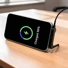 Adaptador de carga súper rápida tipo C 2 en 1 con soporte de teléfono invisible giratorio, transferencia de datos, compatible con iPhone 17 Pro Max/17 Pro/17/Air/16/15, S25/S24/S23/S22/S21/S20 Series - Multicolor - Ver 4