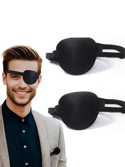 Bộ mặt nạ mắt y tế có thể điều chỉnh, gồm hai mặt nạ mắt màu đen thoải mái, phù hợp cho cả mắt trái và mắt phải, mặt nạ mắt trị nhược thị có thể tái sử dụng để phục hồi sau phẫu thuật, mặt nạ mắt kiểu cướp biển dễ dàng tháo lắp, phù hợp cho cả mắt trái và mắt phải, cũng có thể đeo dưới kính, có thể giặt bằng nước và có thể tái sử dụng.