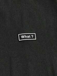 Manfinity Men's Slogan Print T-Shirt - Black - View 3