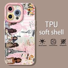 Funda elegante y moderna para chicas, compatible con Samsung, Apple, VIVO, OPPO, , Transsion, ,  y Honor. Fabricada en TPU, ofrece protección contra golpes y caídas. Un regalo ideal para familiares y amigos. - Blanco - Ver 3