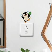 1pc Wall Sticker,Penguin Switch Sticker,Window Sticker,Self-Adhesive , Suitable For Bedroom And Living Room, Bedroom,Glass Decoration And Embellishment - A - View 8