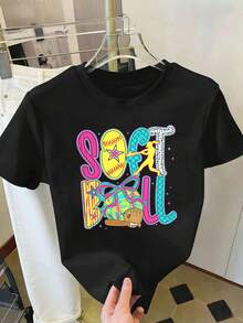 Dam-T-shirts - Svart - Visa 2