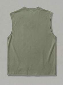 GRDR Men's Summer Casual Sleeveless Round Neck Tank Top - Mint Green - View 4