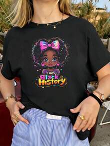 Women T-Shirts - Black - View 1