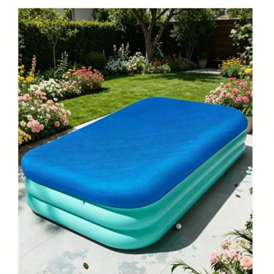 Lona de Proteção para Piscina Inflável, Tapete de Cobertura de Piscina - A - Visão 1