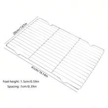 3pcs/1pc Heavy-Duty Stainless Steel Cooling And Baking Rack - Food , Easy To Clean, Oven And Dishwasher , Ideal For Cooking, Baking, And Cookie Cooling - Thickened Lines - View 13