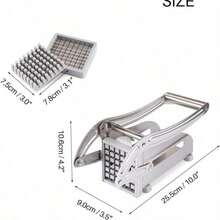 Premium Chip Cutter French Fry Cutter, Stainless Steel Potato Slicer With 2 Blade Options, Christmas Gift For Her, Stocking Filler - Default - View 3