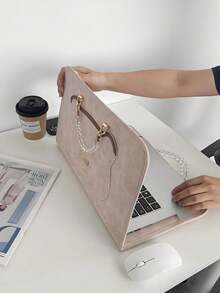 [Delivery Within 2-7 Days In The United States]Cute Laptop Sleeve Bag, 14Inch Laptop Carrying Case Laptop Protective Cover, Laptop Protective Case, Laptop Carrying Case, Laptop Bag Laptop Case, Suitable For School, Office, And Commuting Back To School Stuff Bag For School Work Laptop Bag For Women College Essentials Laptop Sleeve, Purse Essentials Items, Storage Bags, Purse Accsesories, Charger Organizer, Electronics Pouch, Charger Bag, Digital Camera Case, Portable Charger, Side Pocket And Faux Pearl Handle | Fits Air/Pro 13, Pro 14, HP, Fashion Laptop Accessories – Fits Most Up To 14", Travel Essential, Travel Necessities, Stocking Stuffers For Women, Cruise Essential - Xem 7