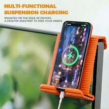 Foldable Adjustable Phone & Tablet Stand, Double-Sided Universal Base, DIY Transformable Portable Stand, Multi-Angle Desktop Stand, Suitable For Kitchen, Bathroom, Car, Gym, Makeup, Office, Compatible With IPhone & Android Tablets, Ideal Gift For Family & Friends - Multicolor - View 2
