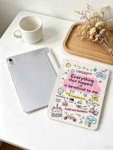 1 chiếc ốp lưng máy tính bảng hình mèo dễ thương may mắn, tương thích với iPad Mini4/Mini5/Mini6/Mini7/Air/Air2/9.7/10.2/10.5/Air4/Air5/10.9/Pro 11-Inch/Thế hệ thứ 10/ Air 11-In.(M2)-2024/ Pro11-In.(M4)-2024/Air 11-Inch (M3) 2025/ (A16) 11 Inch Thế hệ thứ 11 2025/ Air 8(M4)2026(11-Inch), Galaxy Tab A8 10.5 Inch 2022. Không bao gồm bút cảm ứng, có khe cắm bút cảm ứng tích hợp, chân đế gập 3 lần, bảo vệ cạnh mềm TPU, chức năng ngủ/thức từ tính, ốp lưng máy tính bảng tối giản/sáng tạo/vui nhộn/cá nhân hóa. - Nhiều màu - Xem 8