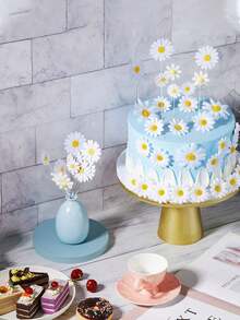 1/5 pièces Décorations de gâteau à la marguerite, Décorations de gâteau à la marguerite, Décoration de gâteau à motif marguerite, Décorations de gâteau à la marguerite, Décoration de cure-dents à la marguerite pour cupcakes, Fleurs de marguerite de printemps, Décoration de fleurs en papier polyvalente, Convient pour la table de dessert d'anniversaire, le mariage, la douche de mariage, 1 set - Multicolore - Voir 8